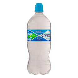 ÁGUA MINERAL NATURAL SEM GÁS CRYSTAL GARRAFA 1L