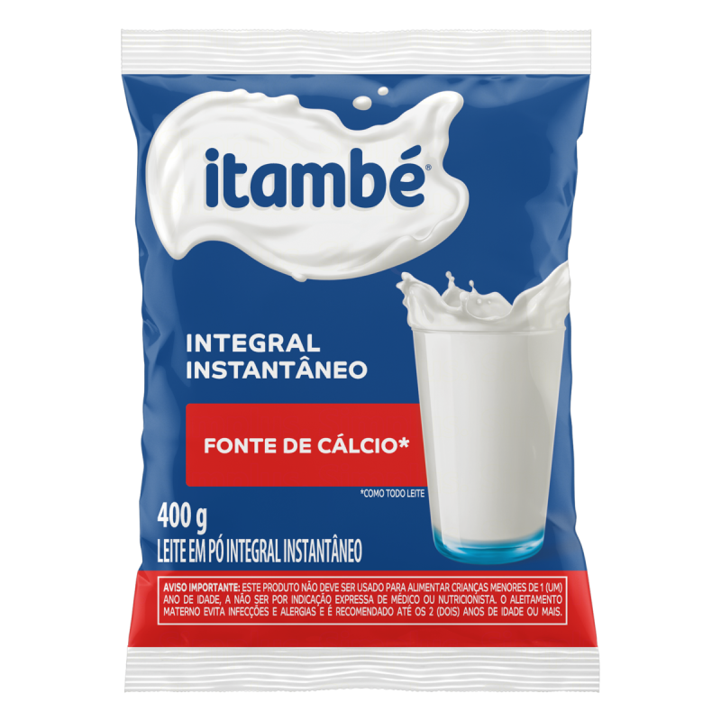 LEITE PÓ INSTANTÂNEO INTEGRAL ITAMBÉ PACOTE 400G