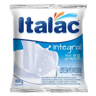 LEITE PÓ INTEGRAL ITALAC PACOTE 400G