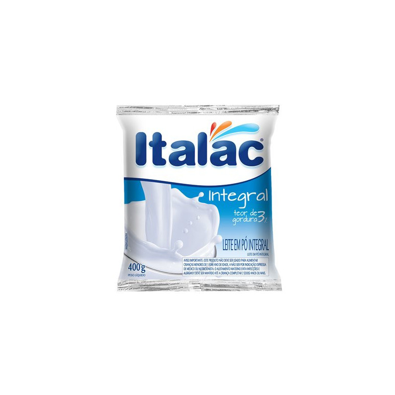 LEITE PÓ INTEGRAL ITALAC PACOTE 400G