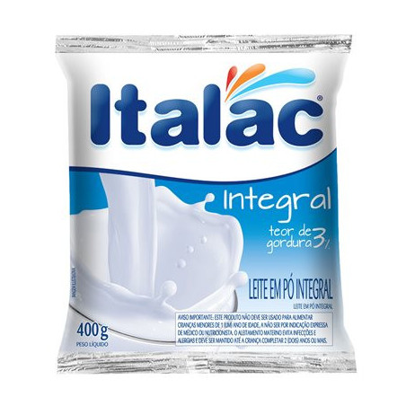 LEITE PÓ INTEGRAL ITALAC PACOTE 400G