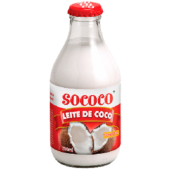 LEITE DE COCO TRADICIONAL SOCOCO VIDRO 200ML