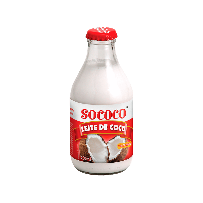 LEITE DE COCO TRADICIONAL SOCOCO VIDRO 200ML