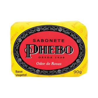 SABONETE BARRA VEGETAL ODOR DE ROSAS PHEBO ENVOLTÓRIO 90G