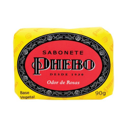 SABONETE BARRA VEGETAL ODOR DE ROSAS PHEBO ENVOLTÓRIO 90G