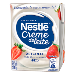 CREME DE LEITE UHT LEVE HOMOGENEIZADO ORIGINAL NESTLÉ CAIXA 200G