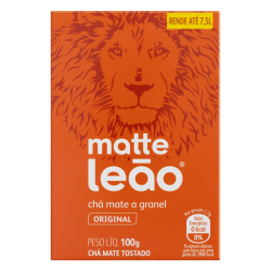 CHÁ MATE TOSTADO ORIGINAL MATTE LEÃO CAIXA 100G