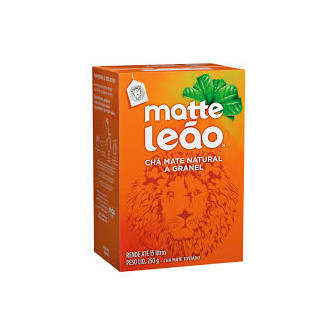 CHÁ MATE TOSTADO ORIGINAL MATTE LEÃO CAIXA 250G EMBALAGEM ECONÔMICA