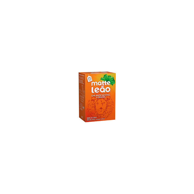 CHÁ MATE TOSTADO ORIGINAL MATTE LEÃO CAIXA 250G EMBALAGEM ECONÔMICA