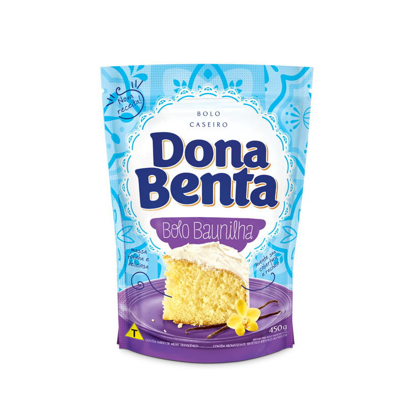 MISTURA PARA BOLO BAUNILHA DONA BENTA SACHÊ 450G