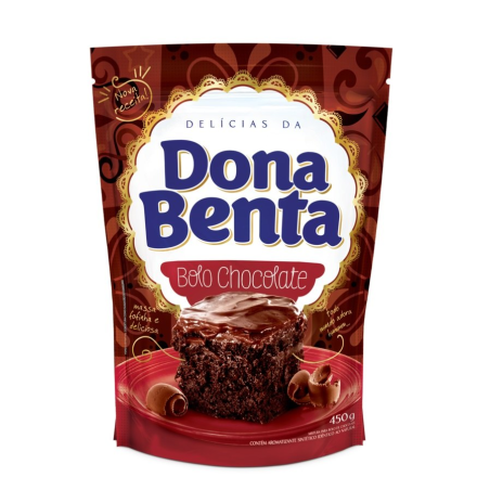 MISTURA PARA BOLO CHOCOLATE DONA BENTA SACHÊ 450G