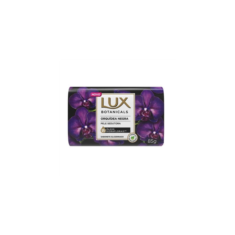 SABONETE BARRA DE GLICERINA ORQUÍDEA NEGRA LUX BOTANICALS ENVOLTÓRIO 85G
