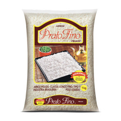 ARROZ BRANCO TIPO 1 PRATO FINO PACOTE 1KG