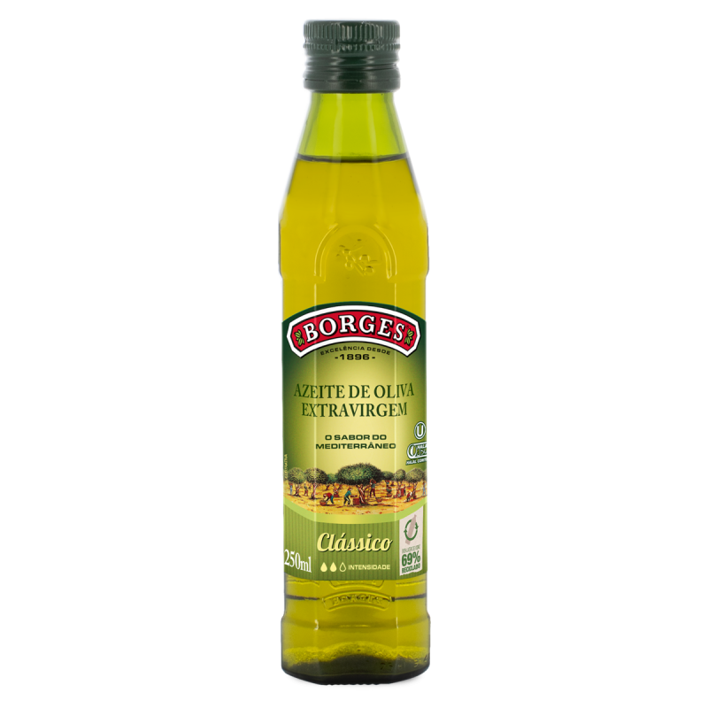 AZEITE DE OLIVA EXTRA VIRGEM CLÁSSICO ESPANHOL BORGES VIDRO 250ML
