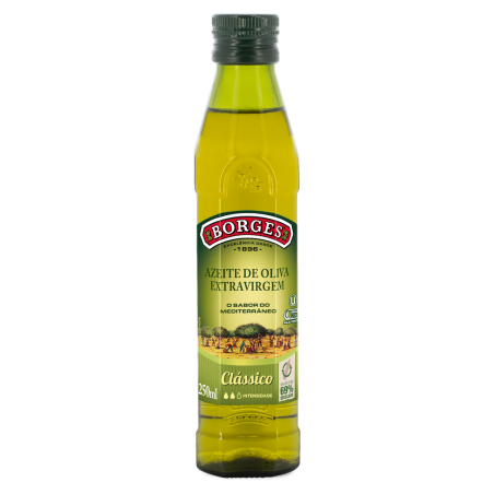 AZEITE DE OLIVA EXTRA VIRGEM CLÁSSICO ESPANHOL BORGES VIDRO 250ML