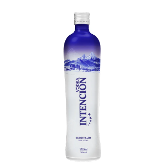 VODKA 5X DESTILADA INTENCION GARRAFA 900ML