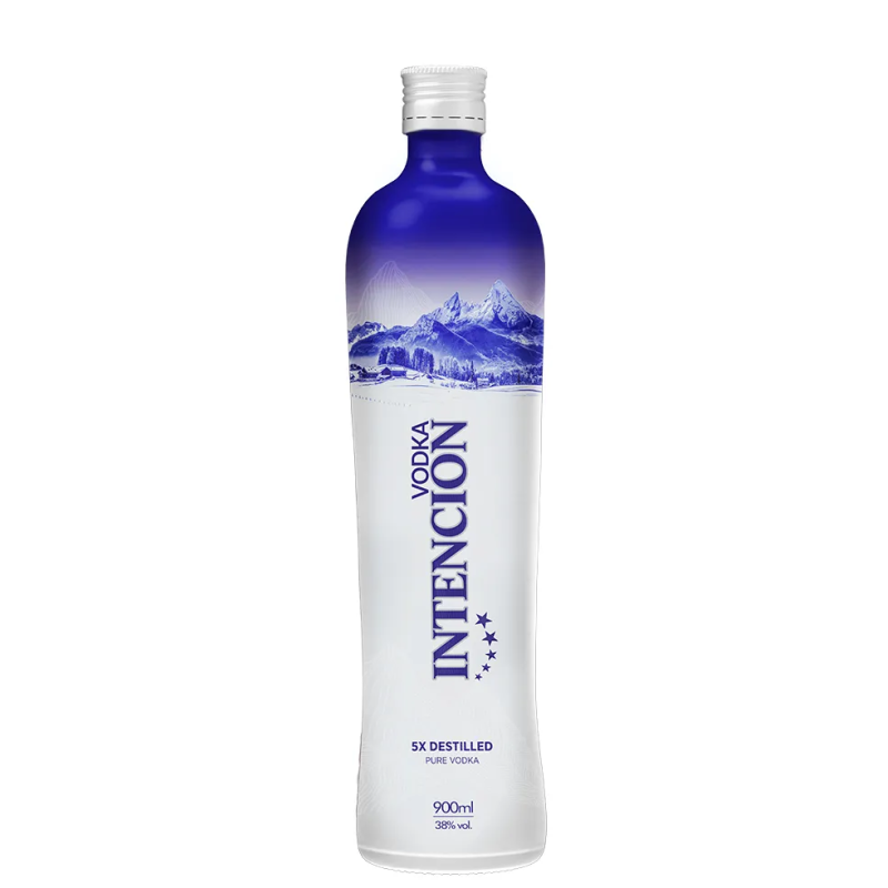 VODKA 5X DESTILADA INTENCION GARRAFA 900ML