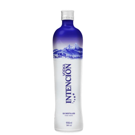 VODKA 5X DESTILADA INTENCION GARRAFA 900ML