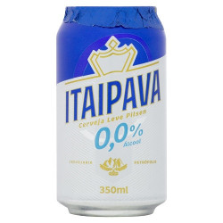 CERVEJA PILSEN ZERO ÁLCOOL ITAIPAVA LATA 350ML