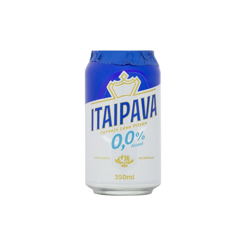 CERVEJA PILSEN ZERO ÁLCOOL ITAIPAVA LATA 350ML