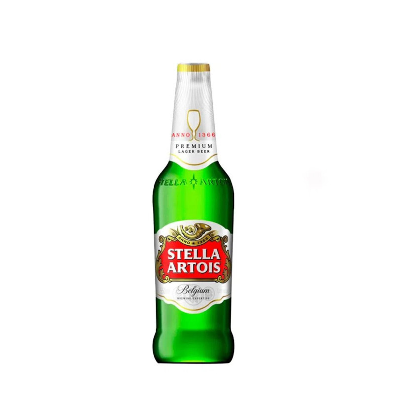 CERVEJA LAGER PURO MALTE STELLA ARTOIS GARRAFA 330ML