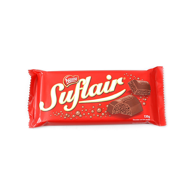 CHOCOLATE AO LEITE AERADO SUFLAIR PACOTE 80G