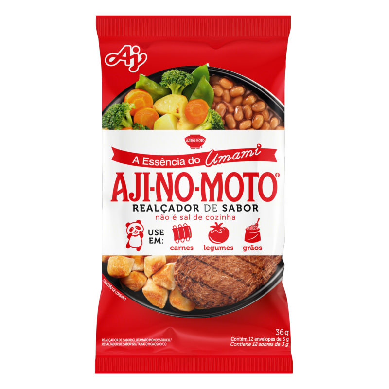 REALÇADOR DE SABOR UMAMI AJINOMOTO PACOTE 36G 12 UNIDADES