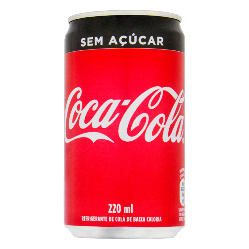 REFRIGERANTE ZERO AÇÚCAR COCA-COLA LATA 220ML