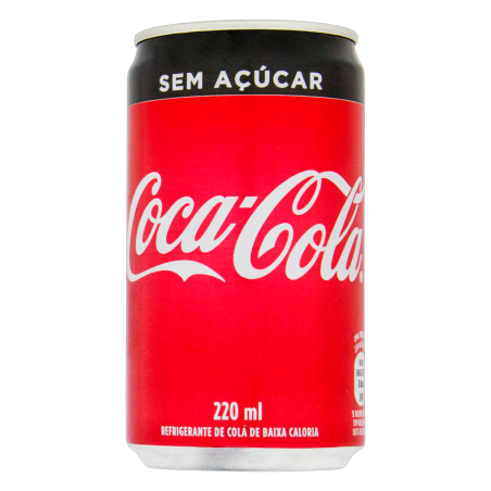 REFRIGERANTE ZERO AÇÚCAR COCA-COLA LATA 220ML