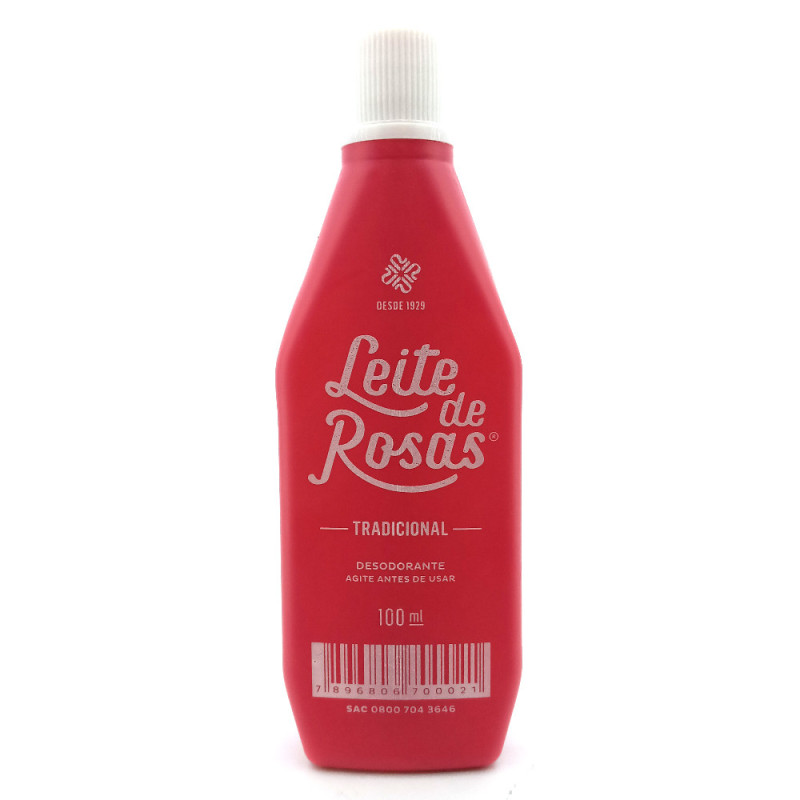 LOÇÃO DE LIMPEZA TRADICIONAL LEITE DE ROSAS 100ML